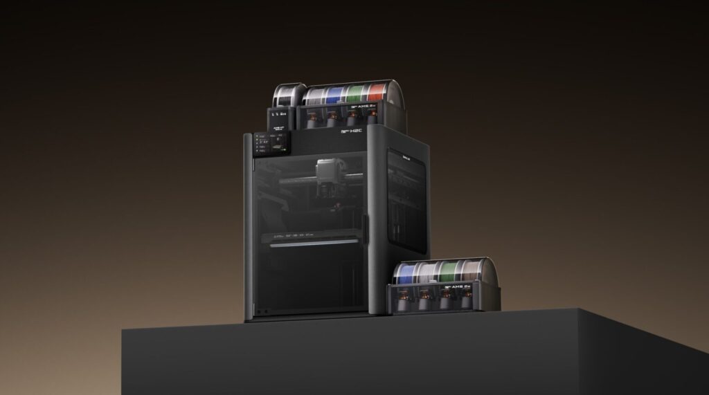 Bambu Lab sorprende al entorno maker con su impresora 3D multicolor y multimaterial H2C VORTEK de 7 boquillas