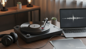 Tocadiscos con salida USB para digitalizar vinilos